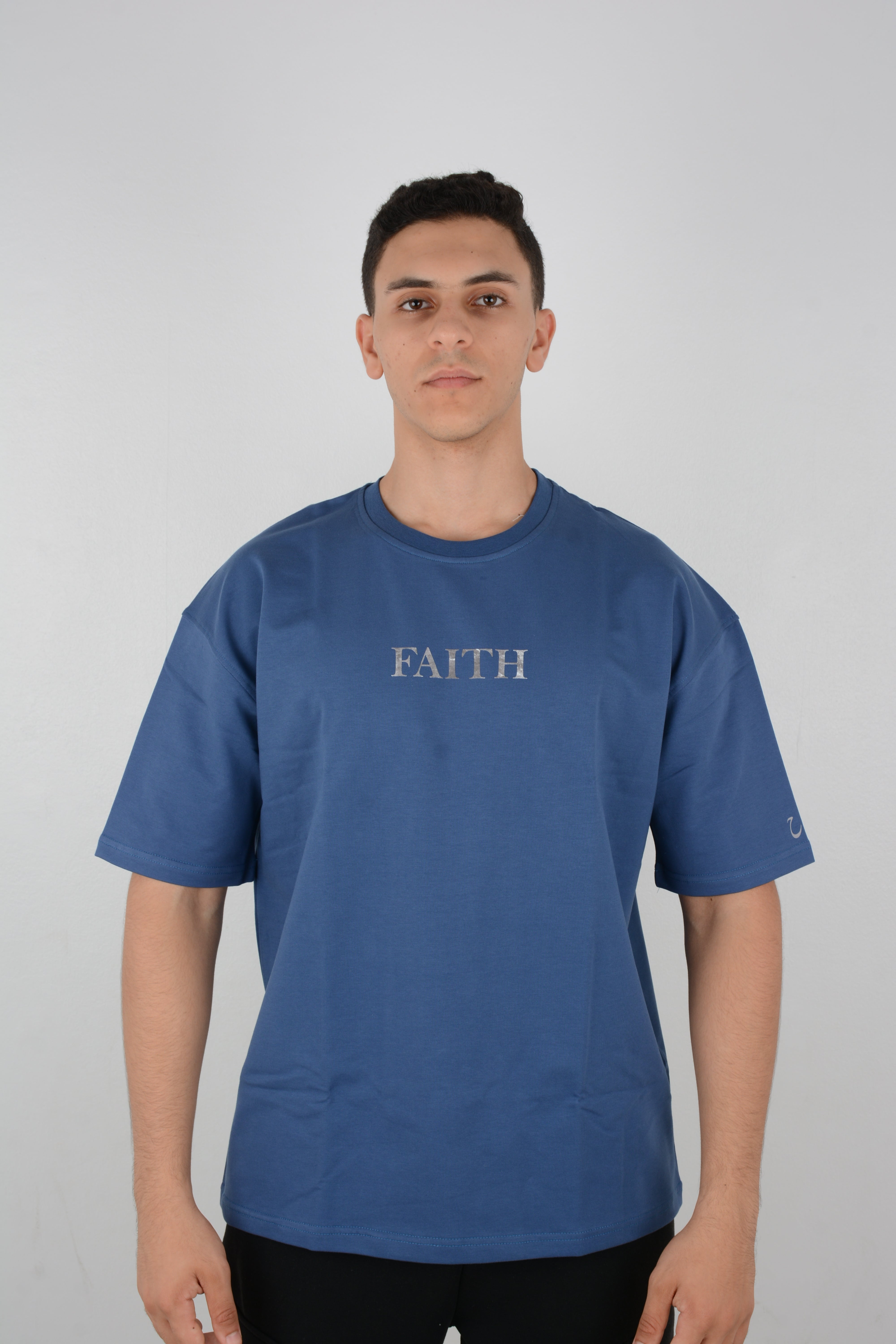 OVERSIZE T-SHIRT NAVY BLUE (FAITH)