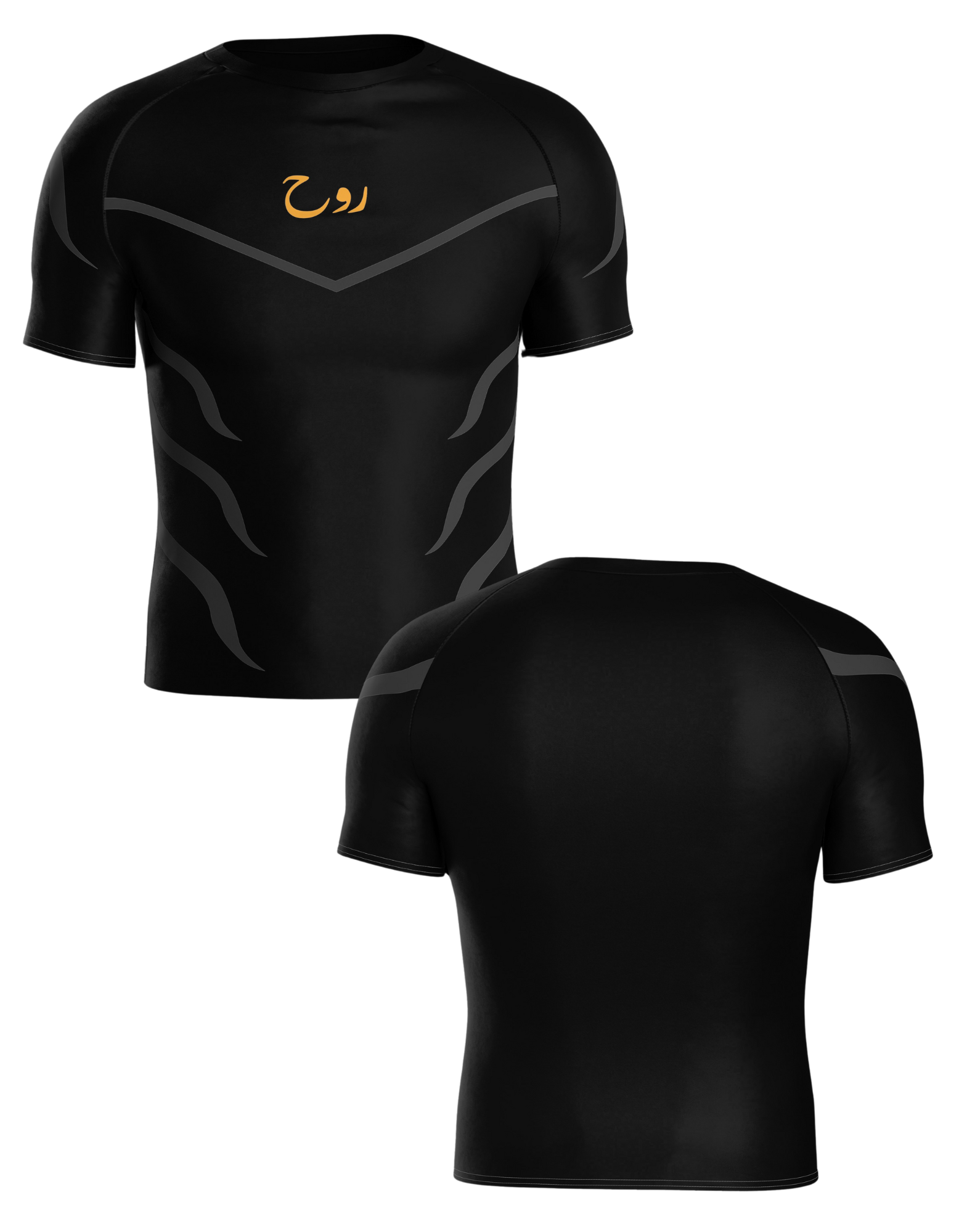 COMPRESSION BLACK T-SHIRT